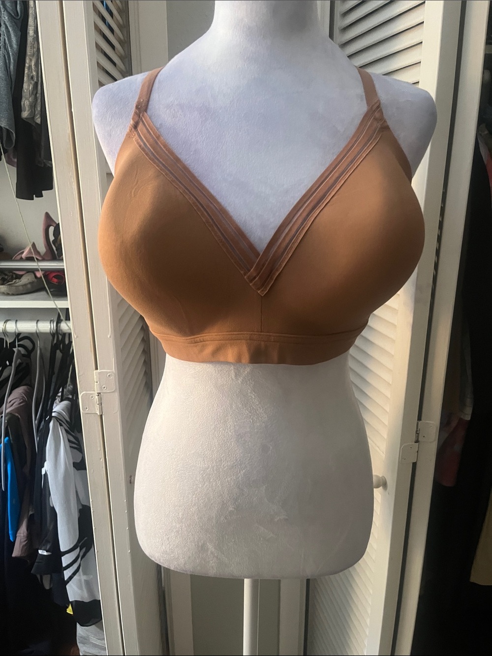 Athleta Womens XL Powervita Everyday Sports Bra T Strap Mesh Adjustable